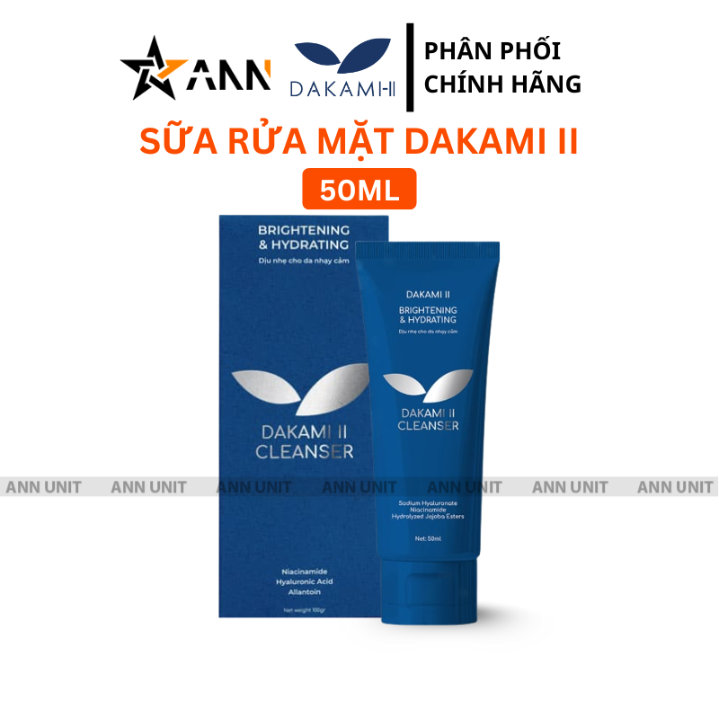 Hộp và tuýp đồng bộ, dễ nhận diện đúng tên dòng và quy cách 50ml