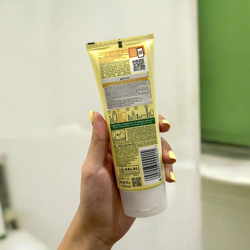 Mặt sau bao bì với thông tin sản phẩm