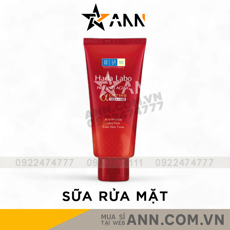 Thiết kế tuýp màu đỏ, nhận diện dòng Pro Anti Aging