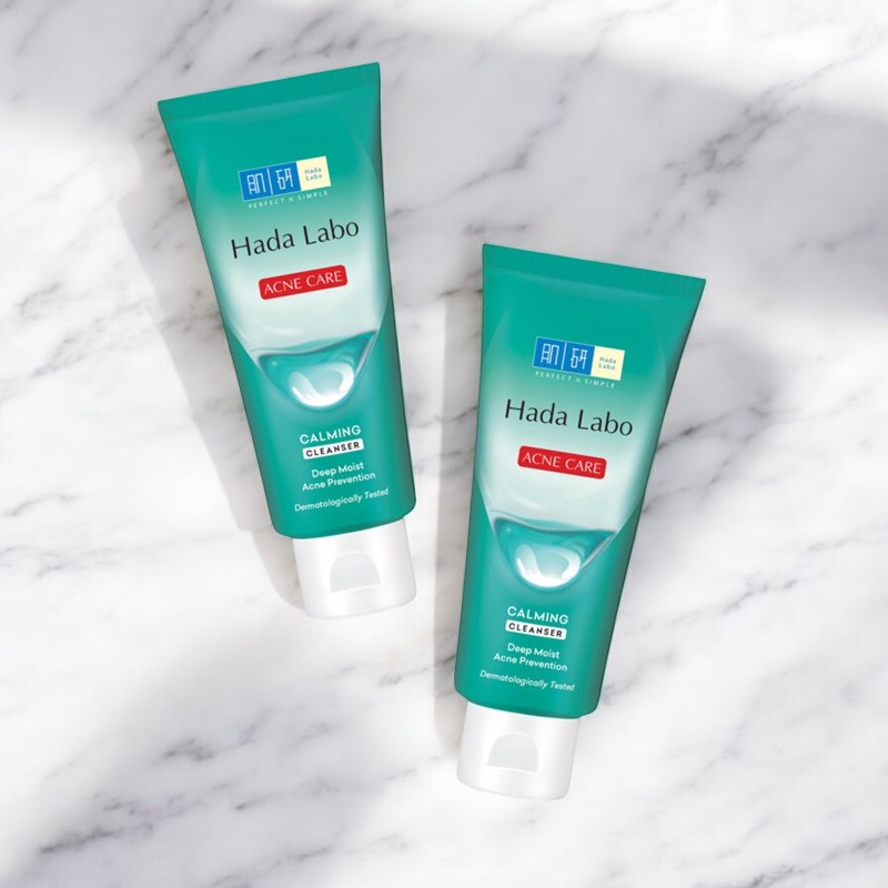 Sữa Rửa Mặt Hada Labo Acne Care Calming Cleanser Màu Xanh Lá 80g