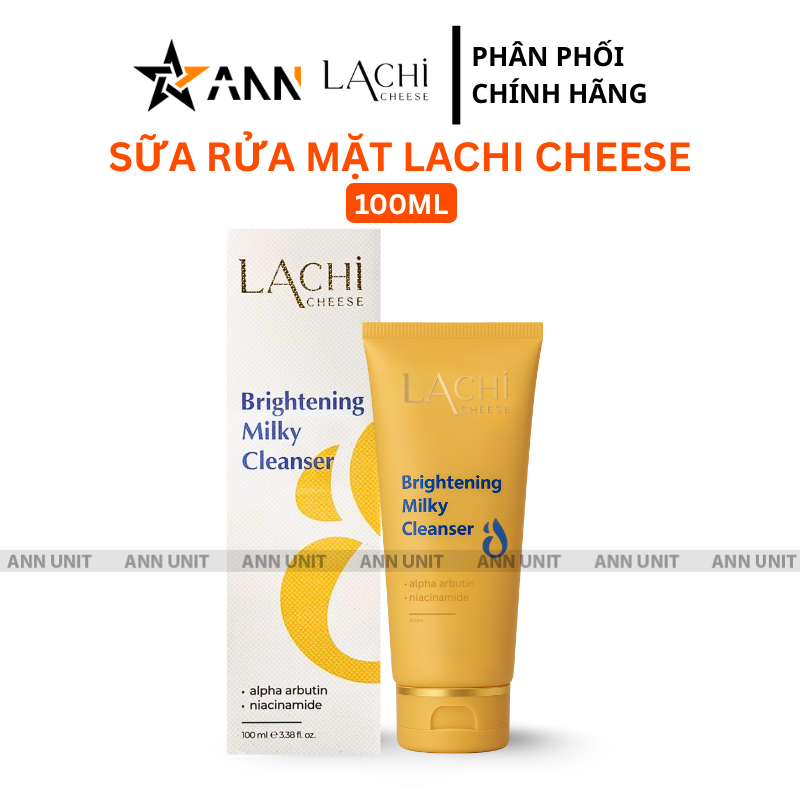 Sữa Rửa Mặt Brightening Milky Cleanser Lachi Cheese NT Cosmetics 100ml