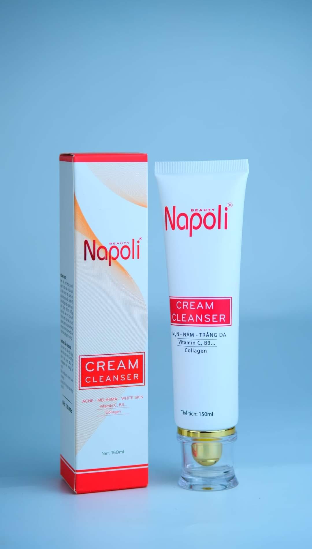 Sữa Rửa Mặt Napoli Cream Cleanser Hải Âu Việt 150ml