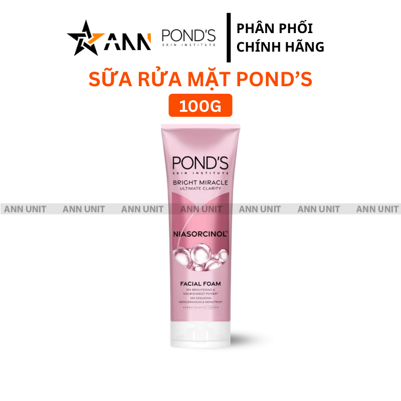 Sữa Rửa Mặt Pond's Skin Institute Niasorcinol Màu Hồng 100g