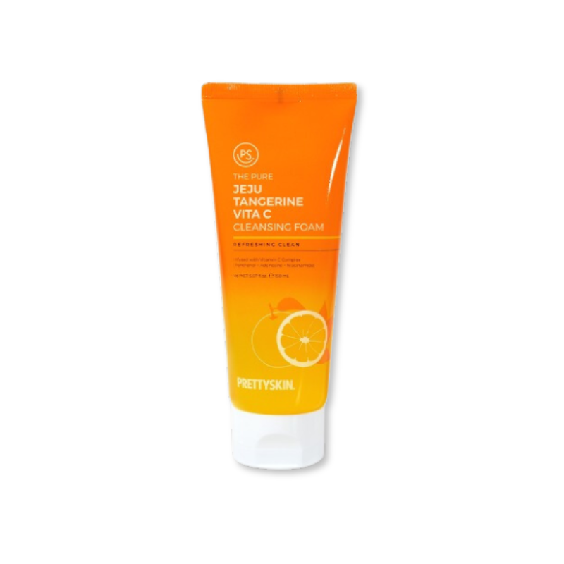 Sữa Rửa Mặt Prettyskin The Pure Jeju Tangerine Vita C Cleansing Foam 150ml – một lựa chọn đáng tham khảo trong PrettySkin Hàn Quốc