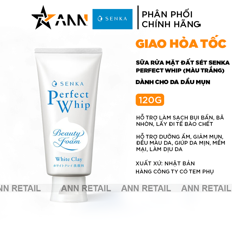 Hình ảnh mặt trước tuýp màu trắng 120g