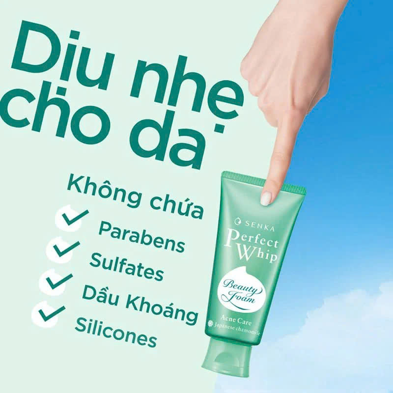 Thông tin về công thức không chứa một số thành phần thường được quan tâm