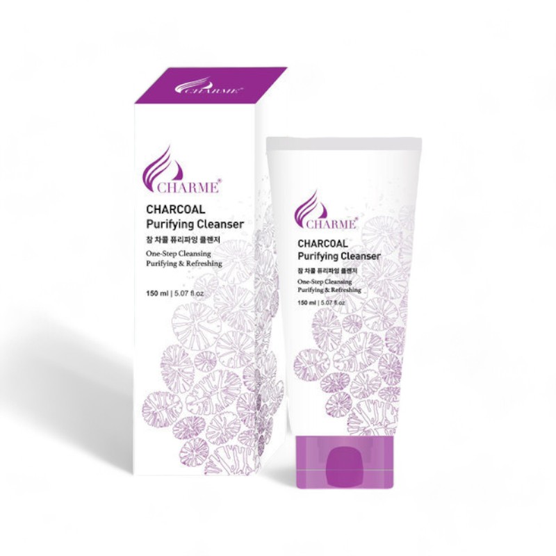 Sữa Rửa Mặt Than Hoạt Tính Charme Charcoal Purifying Cleanser – một lựa chọn đáng tham khảo trong Sữa rửa mặt, tẩy tế bào da mặt