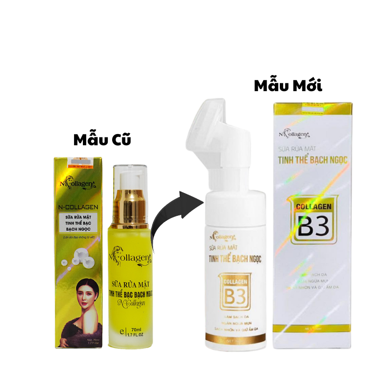 Sữa Rửa Mặt N Collagen Tinh Thể Bạc Bạch Ngọc phù hợp để tham khảo khi chọn N Collagen
