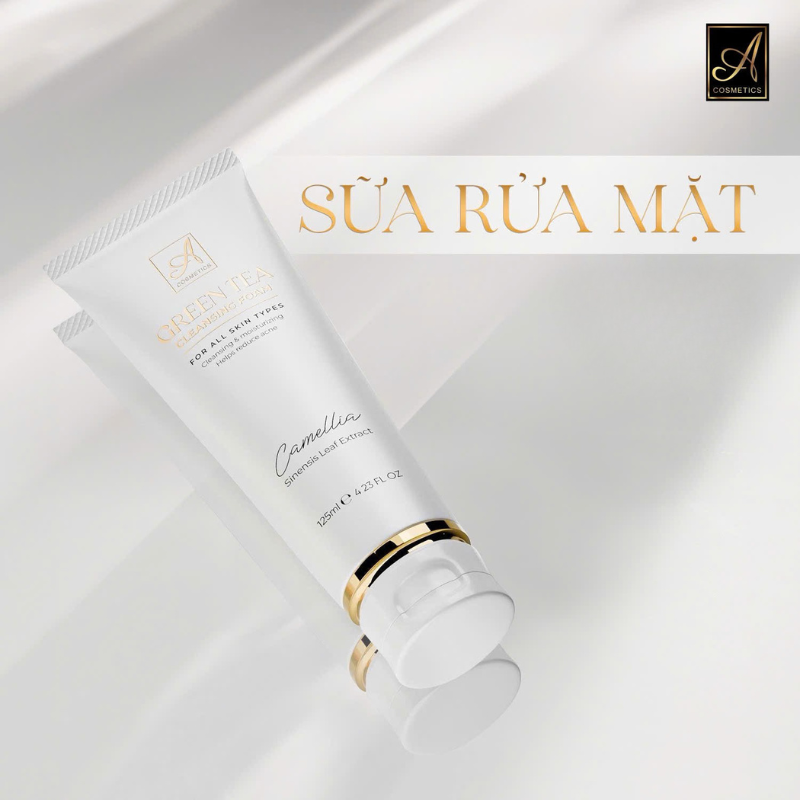 Sữa Rửa Mặt Trà Xanh A Cosmetics 125ml Phiên Bản Mới