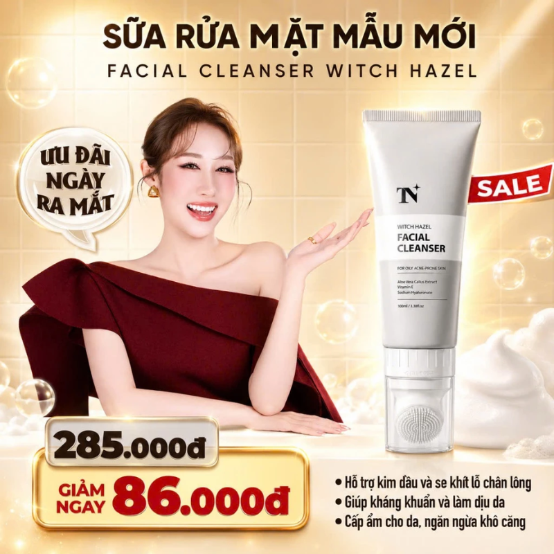 Sữa Rửa Mặt Đông Anh Witch Hazel Facial Cleanser 100ml Phiên Bản Mới