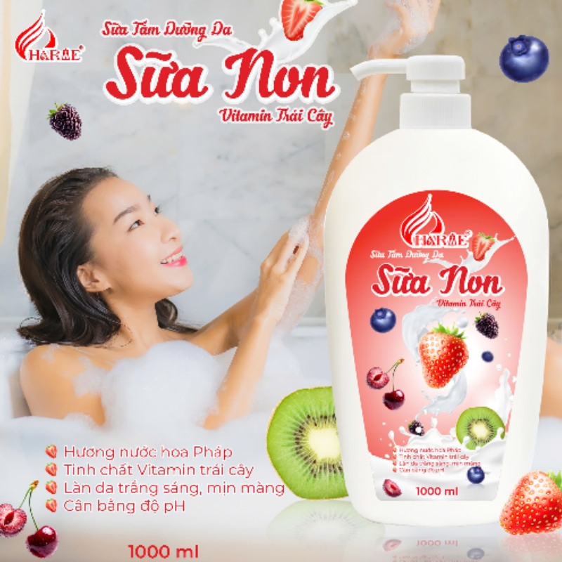 Minh họa sử dụng sản phẩm trong lúc tắm