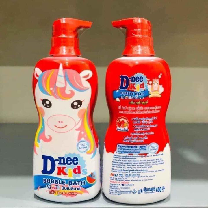 Sữa Tắm Gội Toàn Thân Cho Bé D-nee Kids Màu Đỏ 400ml (Tutti Fruity)