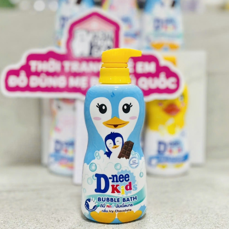 Sữa Tắm Cho Bé D-nee Kids Bubble Bath Iced Chocolate Màu Xanh Dương 400ml