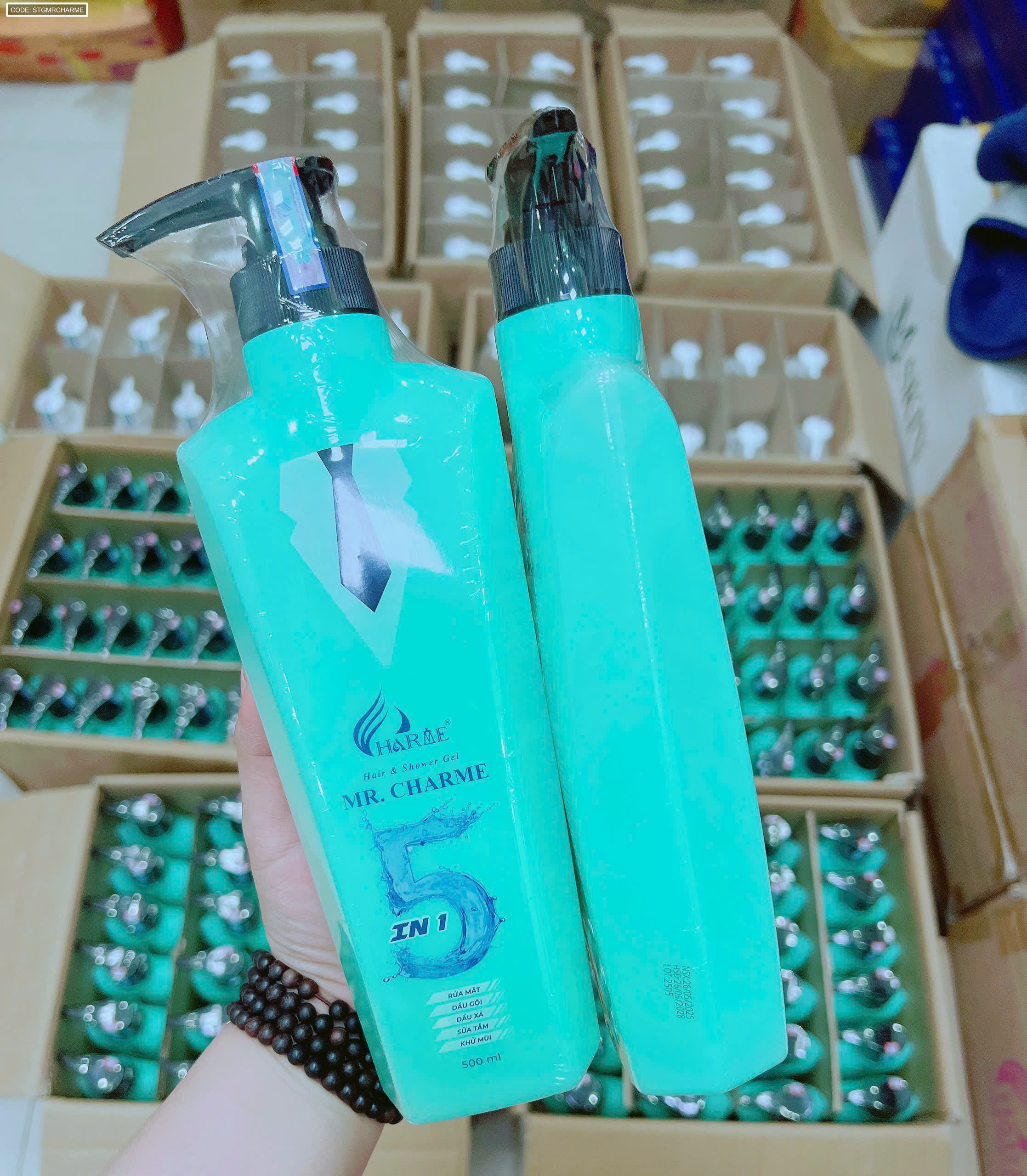 Sữa tắm gội toàn thân Mr Charme 5 In 1 cho nam 500ml