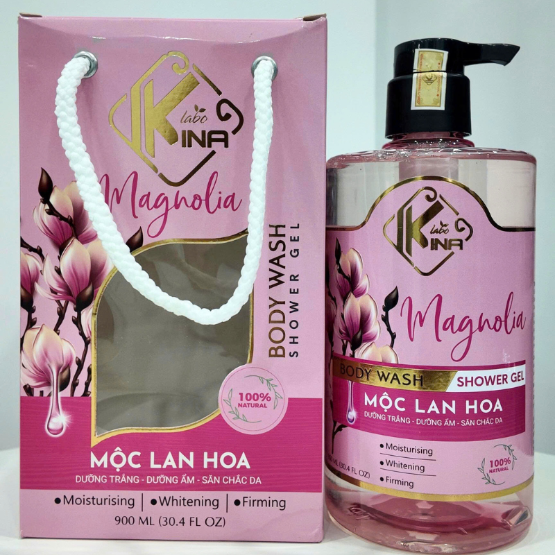 Mặt trước chai và túi hộp của phiên bản Mộc Lan Hoa 900ml