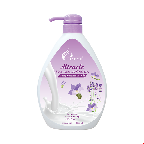 Sữa Tắm Nước Hoa Charme Miracle 1000ml Hương Lavender – một lựa chọn đáng tham khảo trong Xà phòng, sữa tắm, nước rửa tay
