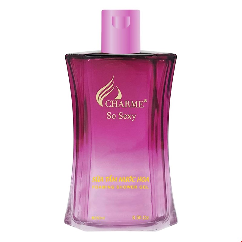 Sữa Tắm Nước Hoa Charme So Sexy 250ml phù hợp để tham khảo khi chọn Xà phòng, sữa tắm, nước rửa tay