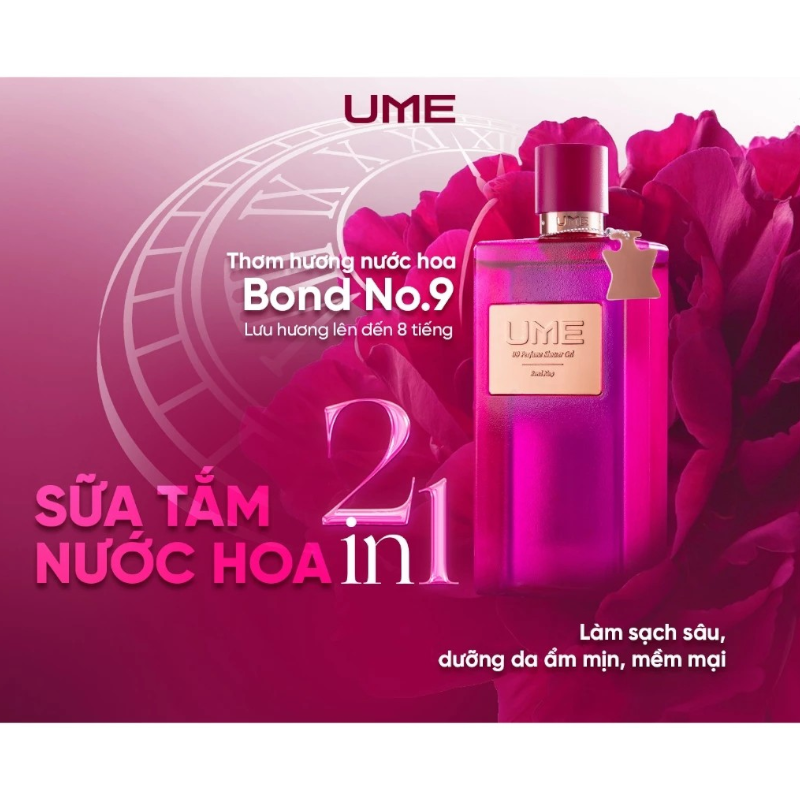 Sữa tắm hương nước hoa UME Perfume Shower Gel 250ml