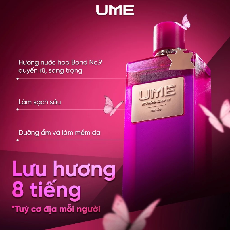 Sữa tắm hương nước hoa UME Perfume Shower Gel 250ml