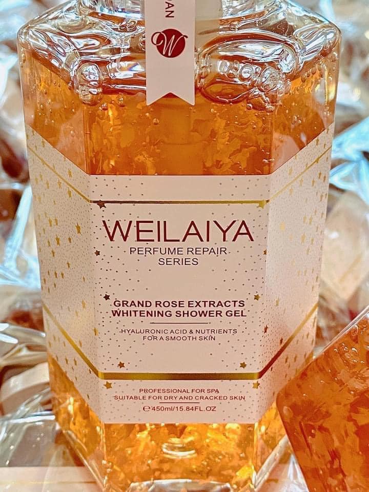 Sữa tắm cánh hoa hồng Weilaiya Grand Rose Extracts Whitening Shower Gel 450ml