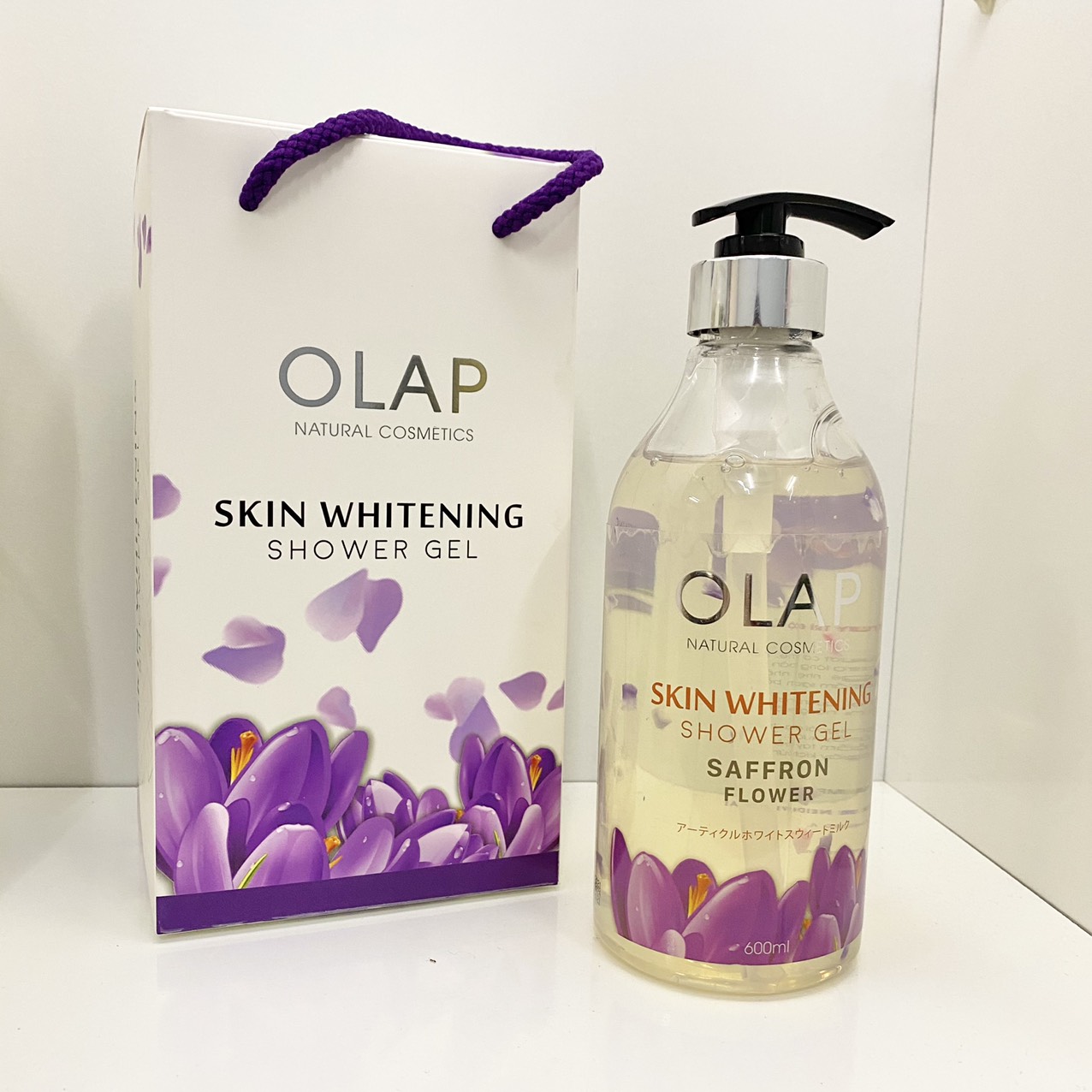 Sữa Tắm Olap Saffron Flower Màu Tím 600ml