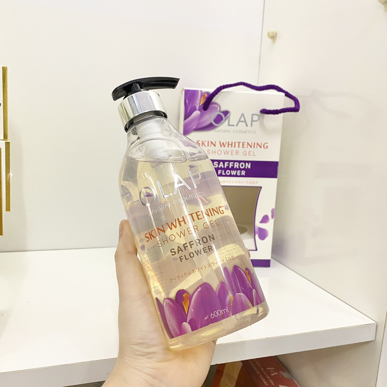 Sữa Tắm Olap Saffron Flower Màu Tím 600ml