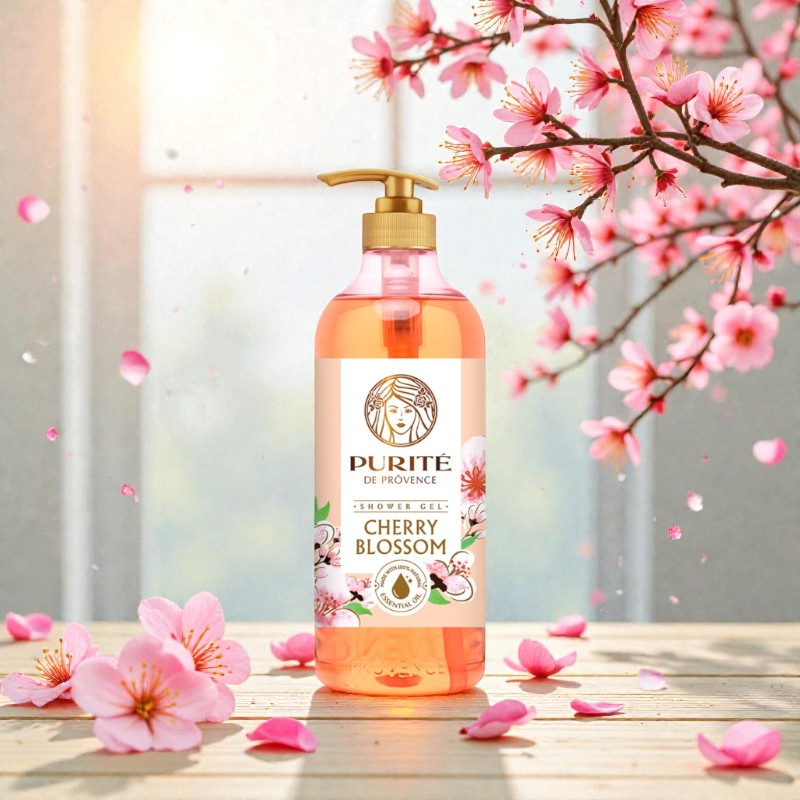 Sữa Tắm Purite Cherry Blossom 1,1 Lít Hương Hoa Anh Đào