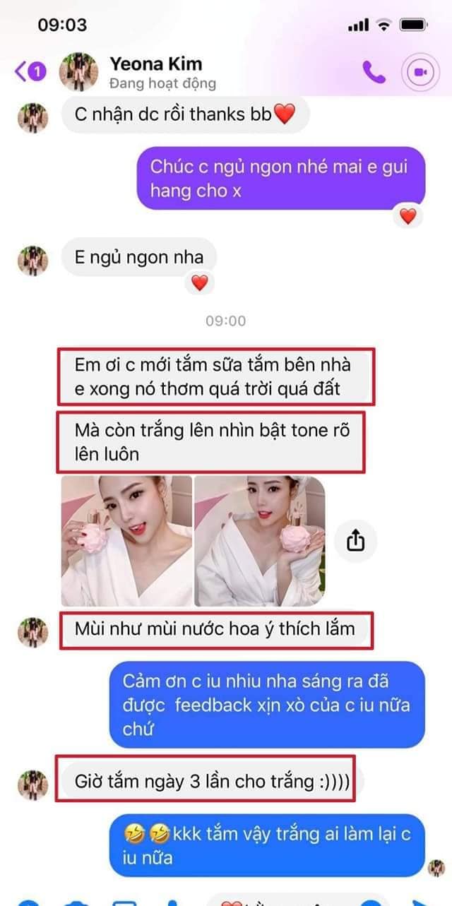 Hình ảnh chia sẻ về mùi hương và trải nghiệm sử dụng