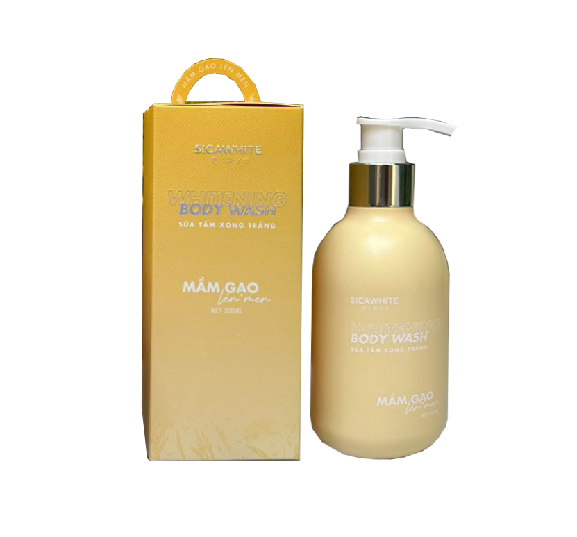 Khám phá Sữa Tắm Xông Trắng Sica White Mầm Gạo Lên Men thuộc nhóm Sica White