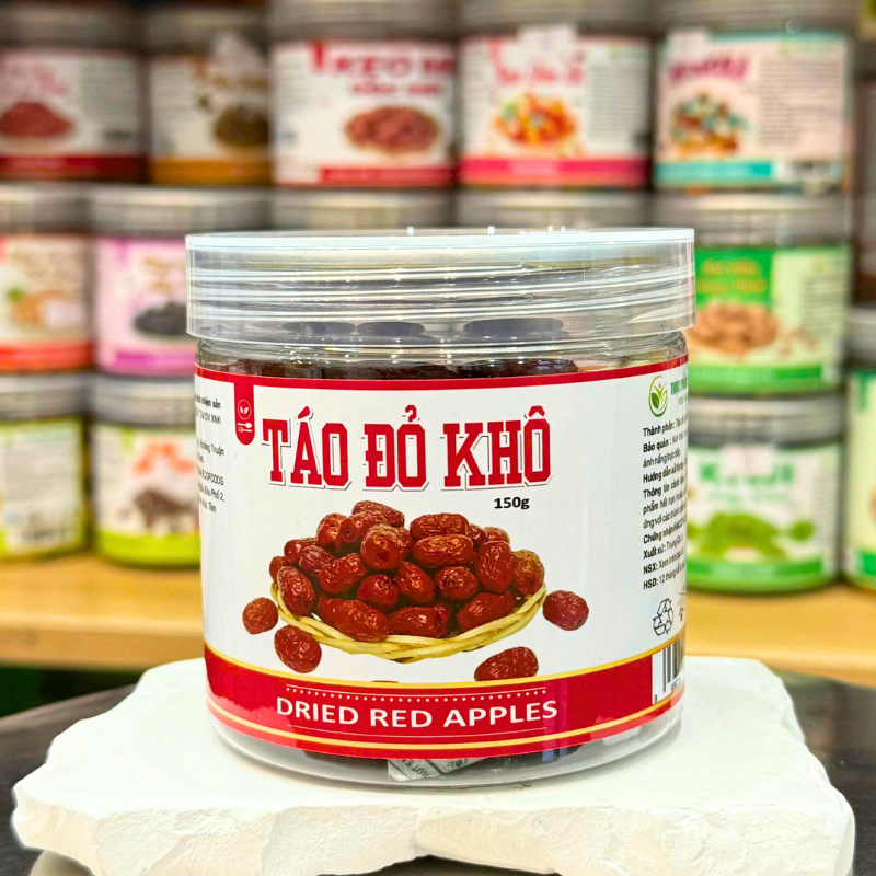 Mặt trước hộp với tên sản phẩm và khối lượng tịnh 150g