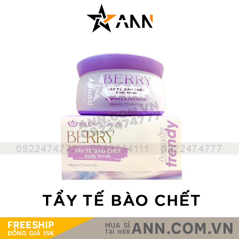 Tẩy Tế Bào Chết Body Scrub Berry Meea Premium 180g