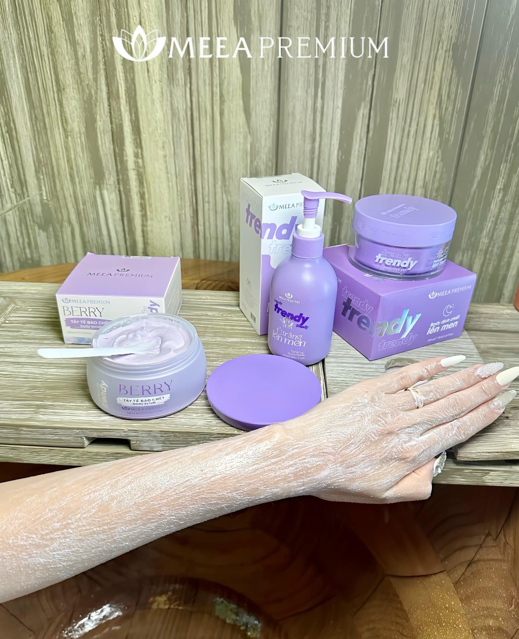 Tẩy Tế Bào Chết Body Scrub Berry Meea Premium 180g