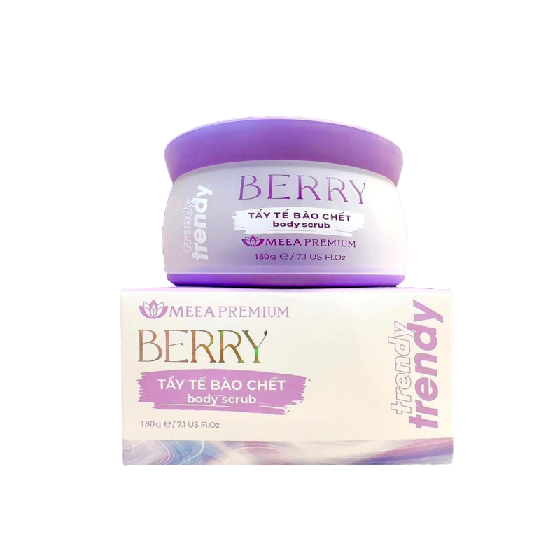 Tẩy Tế Bào Chết Berry Trendy Meea Premium Organic phù hợp để tham khảo khi chọn Tẩy tế bào chết, tắm trắng