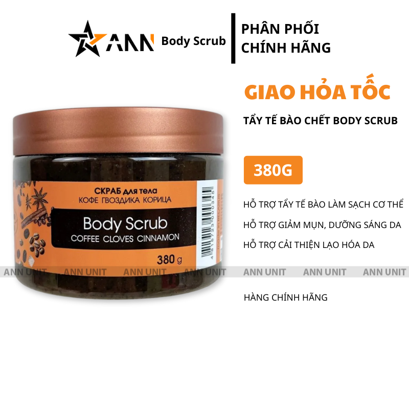 Hũ Body Scrub Coffee Cloves Cinnamon 380g và thông tin dòng sản phẩm