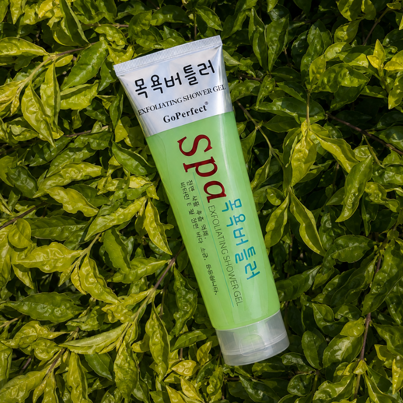 Tẩy Tế Bào Chết Body Spa Exfoliating Shower Gel GoPerfect Màu Xanh Lá 300ml