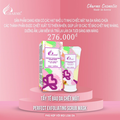 Tẩy Tế Bào Chết Da Mặt Charme Perfect Exfoliating Scrub Mask 150ml
