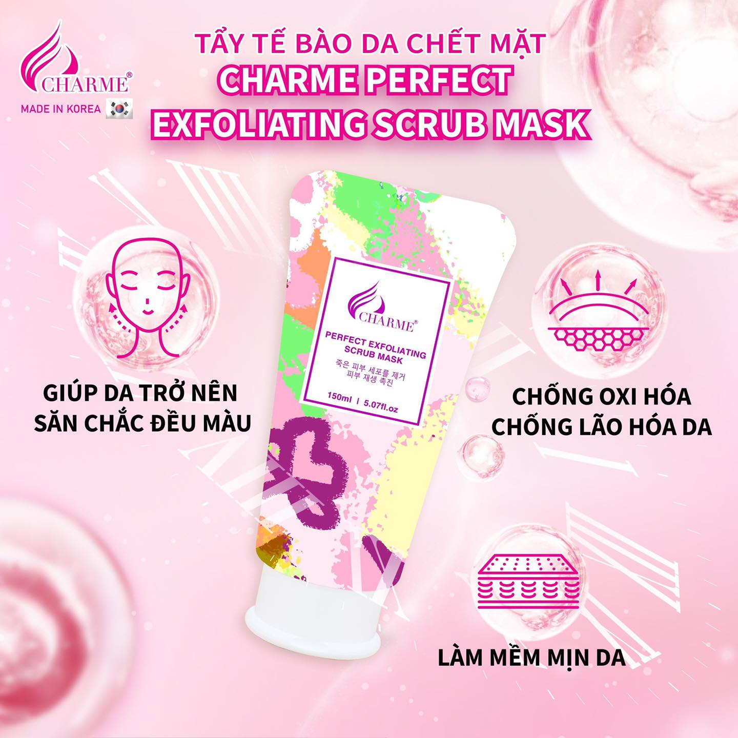Minh họa thêm về cảm giác da mềm mịn và đều màu
