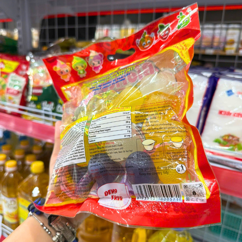 Thạch Rau Câu Bidrico Vị Trái Cây 470g