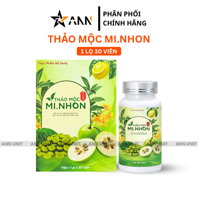 Thảo Mộc Mi.Nhon Plus 1 Lọ 30 Viên