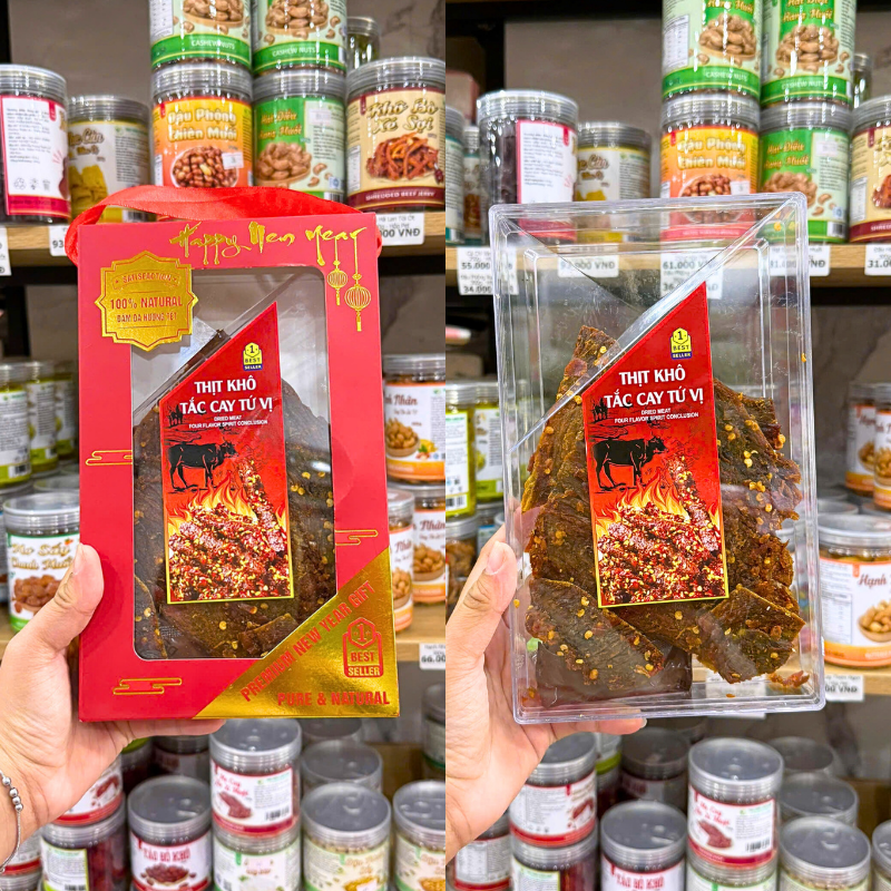 Thịt Khô Tắc Cay Tứ Vị Premium New Year Gift 500g