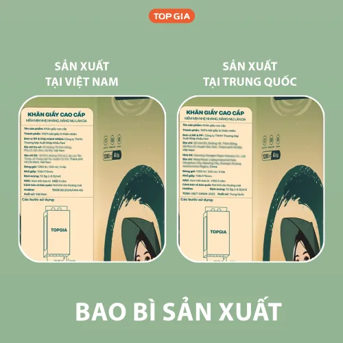 1 Bịch Giấy Rút Đáy Topgia Sắc Việt