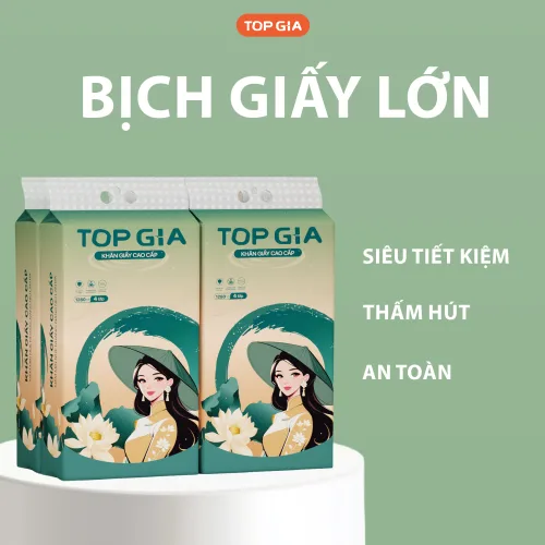 1 Bịch Giấy Rút Đáy Topgia Sắc Việt