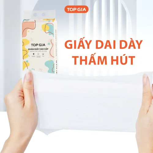 1 Bịch Giấy Vệ Sinh Rút Đáy Topgia Đa Sắc