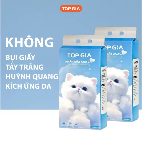 1 Bịch Khăn Giấy Rút Đáy Topgia Gia Gia Xanh