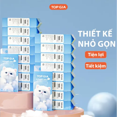 1 Bịch Khăn Giấy Rút Đáy Topgia Gia Gia Xanh