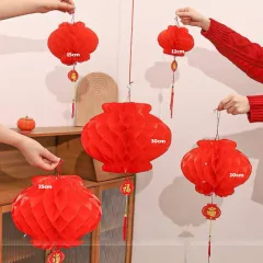 1 Bịt 10 LỒNG ĐÈN GIẤY( F20 / 15CM )