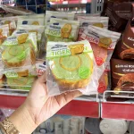 1 Cái Bánh Bông Lan Cuộn Da Hổ ZHUOGUAN 4 Màu (Vàng, Hồng, Nâu, Xanh)