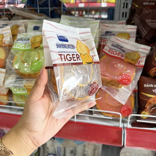 1 Cái Bánh Bông Lan Cuộn Da Hổ ZHUOGUAN 4 Màu (Vàng, Hồng, Nâu, Xanh)
