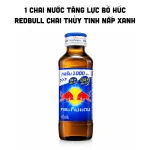 1 Chai Nước Tăng Lực Bò Húc REDBULL Chai Thủy Tinh Nắp Xanh