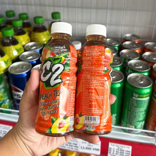 1 Chai Trà Xanh C2 Hương Đào Chai Nhỏ 225ml